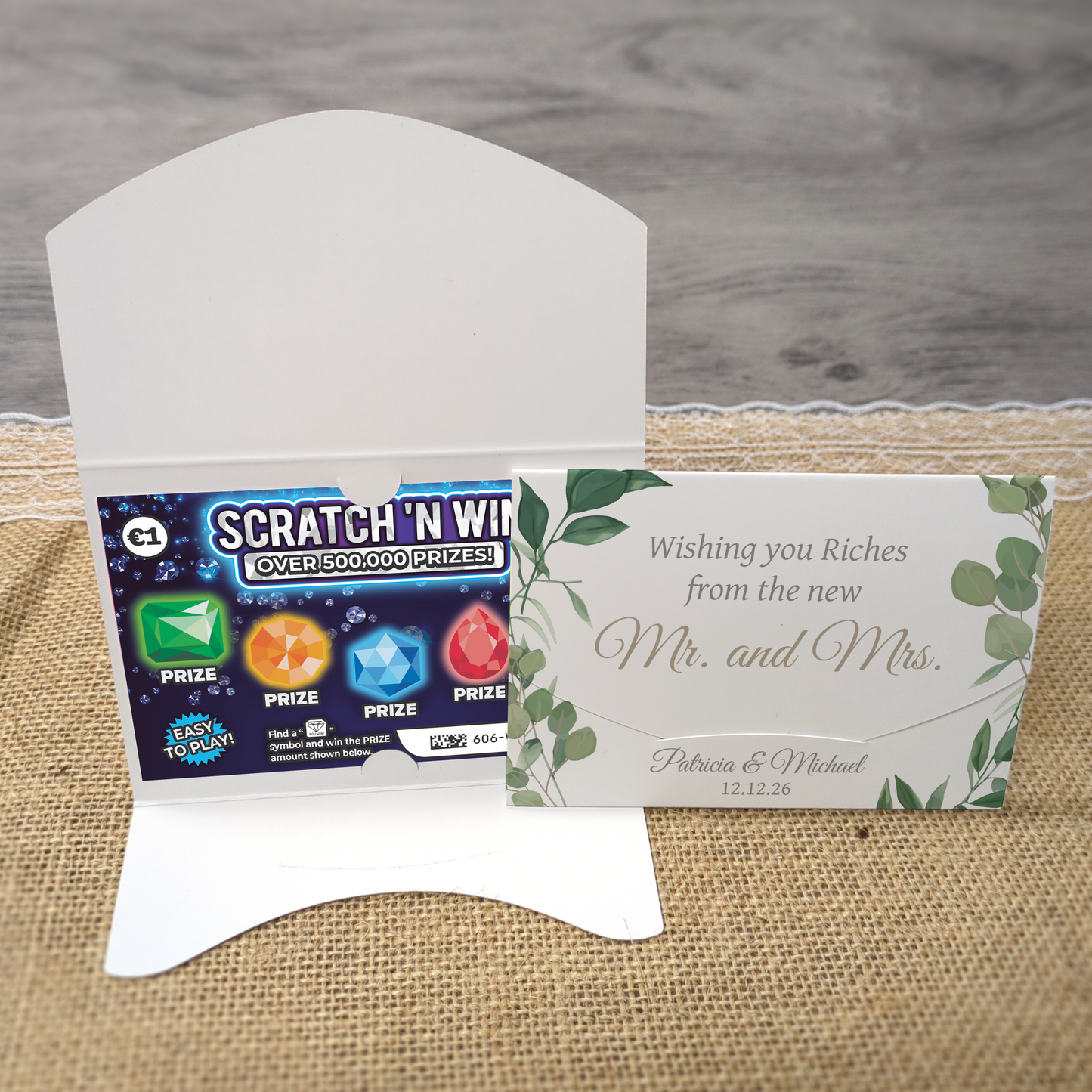 Eucalyptus Leaf Scratch Card Envelope