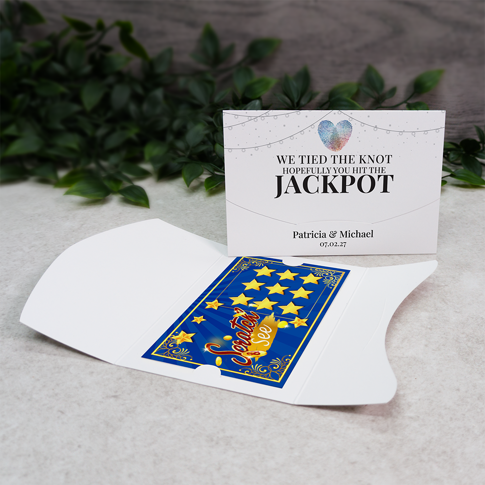 Fairylight Wallet Scratch Card Wedding Favor Envelope