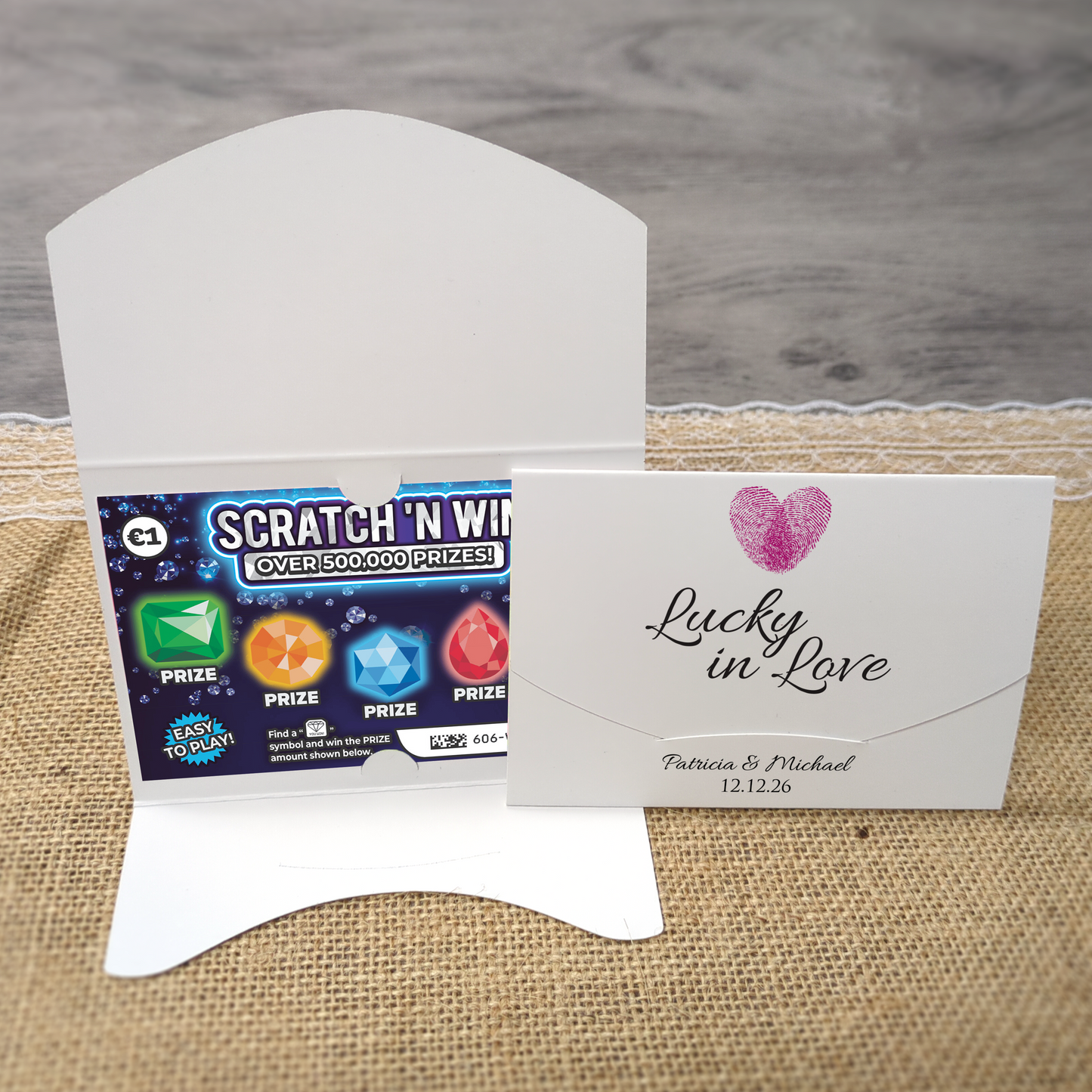 Fingerprint Scratch Card Envelope