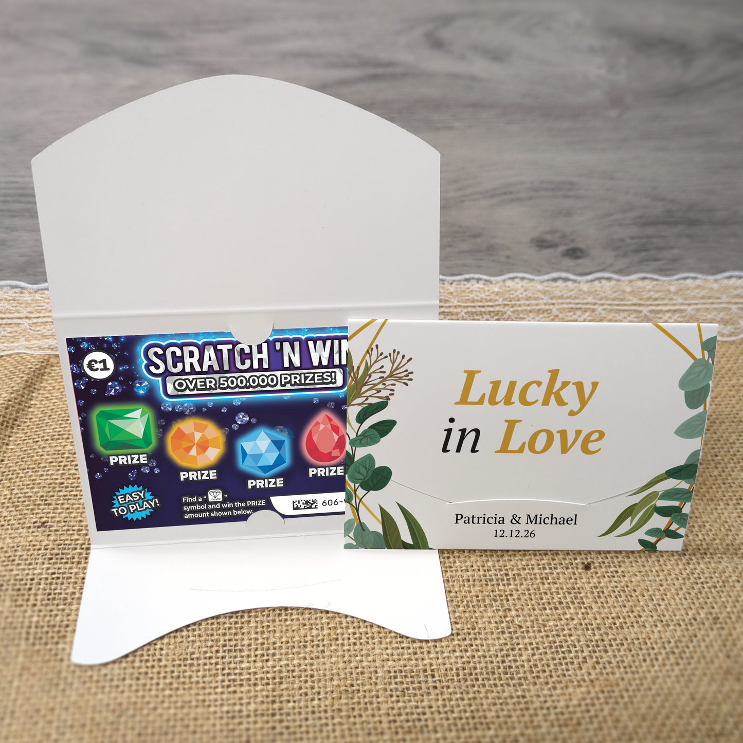 Geometric Scratch Card Envelope