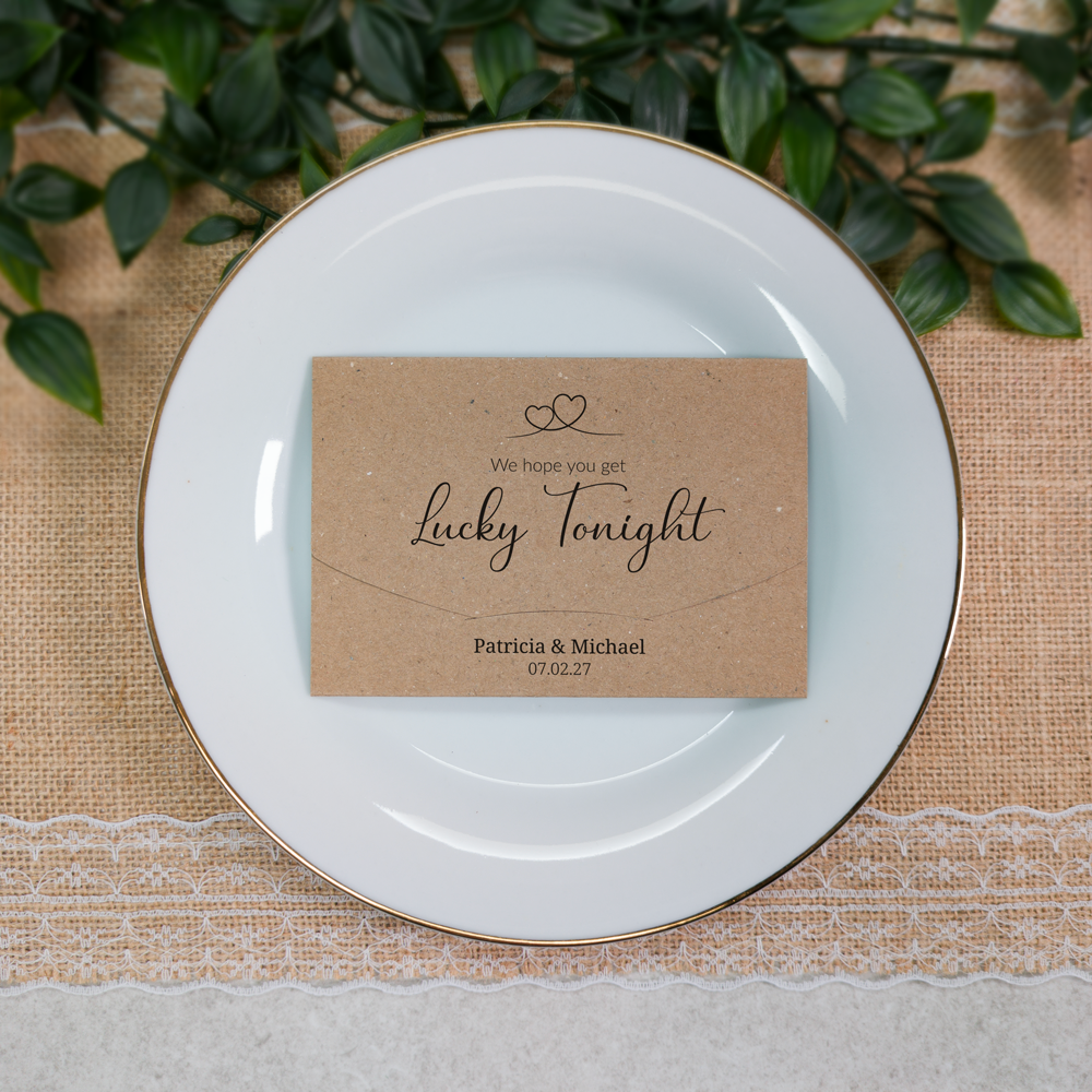 Kraft Heart-Line Scratch Card Wallet