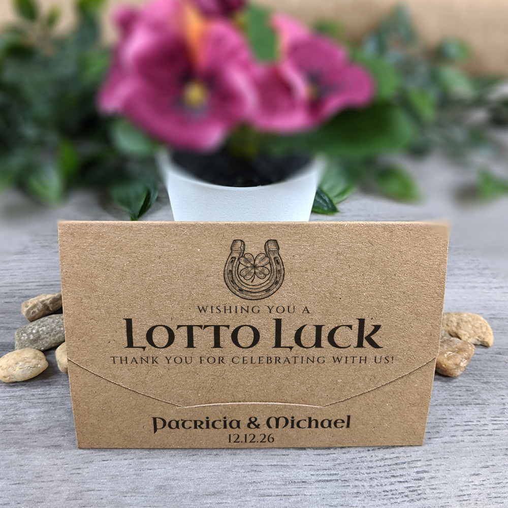 Kraft - Horseshoe Scratch Card Envelope