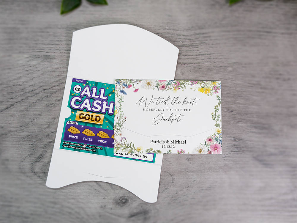 Pastel Floral Scratch Card Wallet