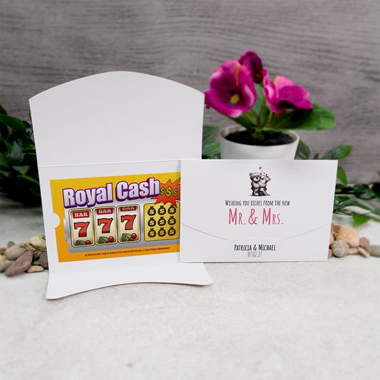 Bears Wallet Scratch Card Wedding Favor Envelope