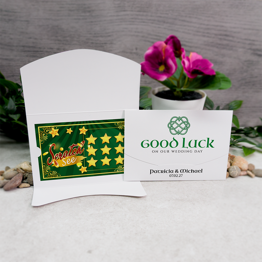 Celtic Knot Wallet Scratch Card Wedding Favor Envelope