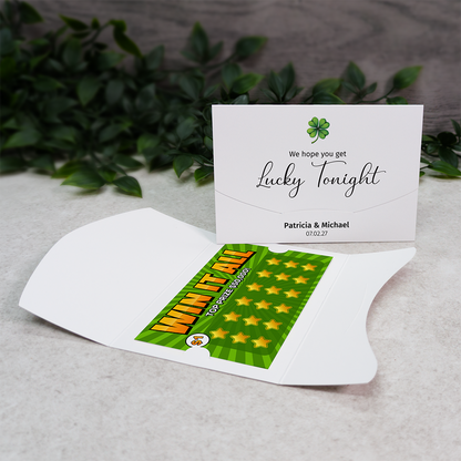Clover Wallet Scratch Card Wedding Favor Envelope