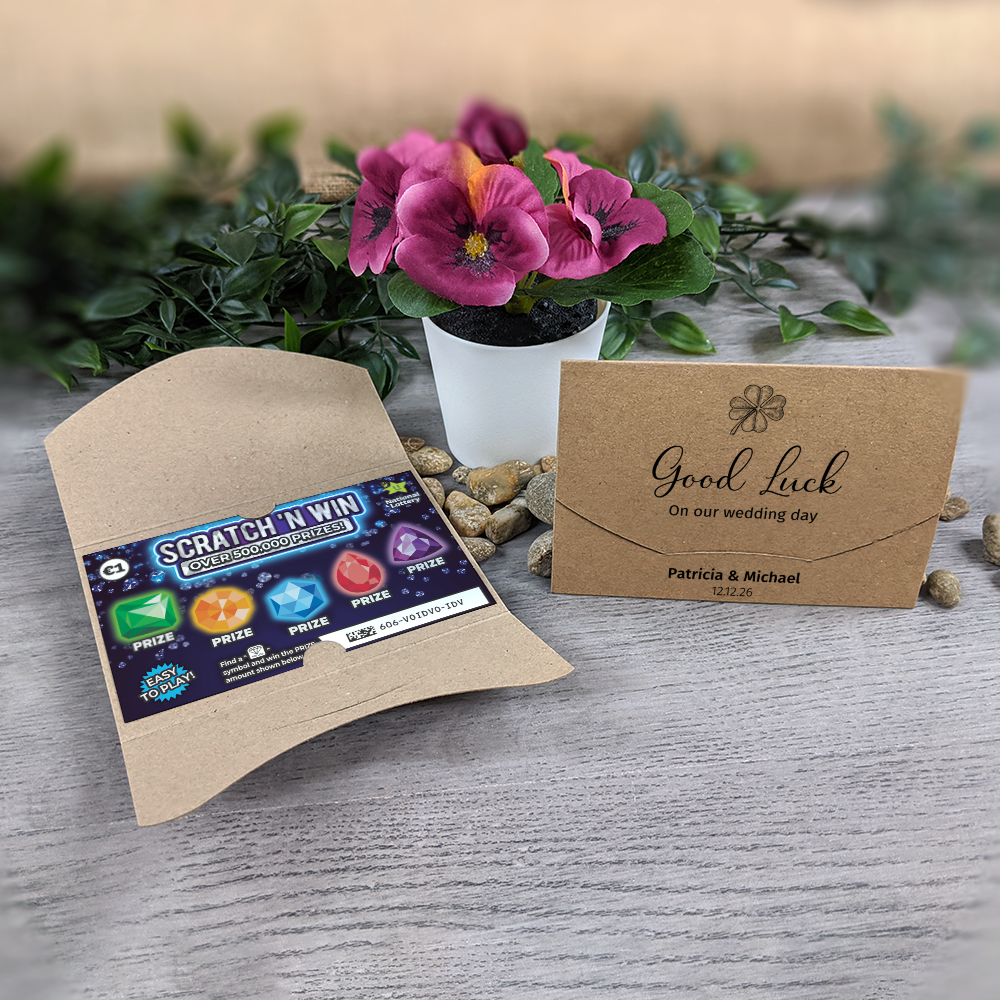 Kraft - Clover Scratch Card Envelope