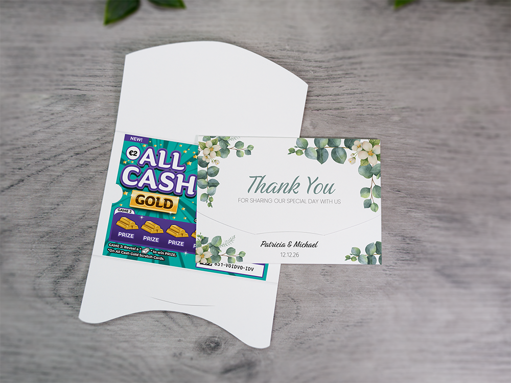 Eucalyptus-Jasmine Scratch Card Wallet