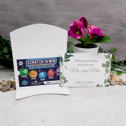 Eucalyptus-Leaf Scratch Card Wallet