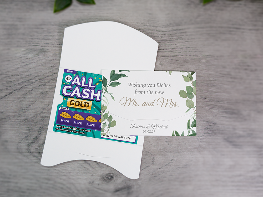 Eucalyptus-Leaf Scratch Card Wallet