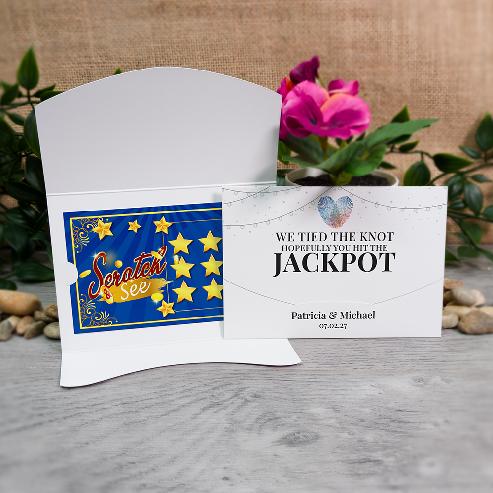 Fairylight Wallet Scratch Card Wedding Favor Envelope