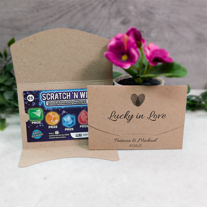 Kraft Fingerprint Scratch Card Wallet