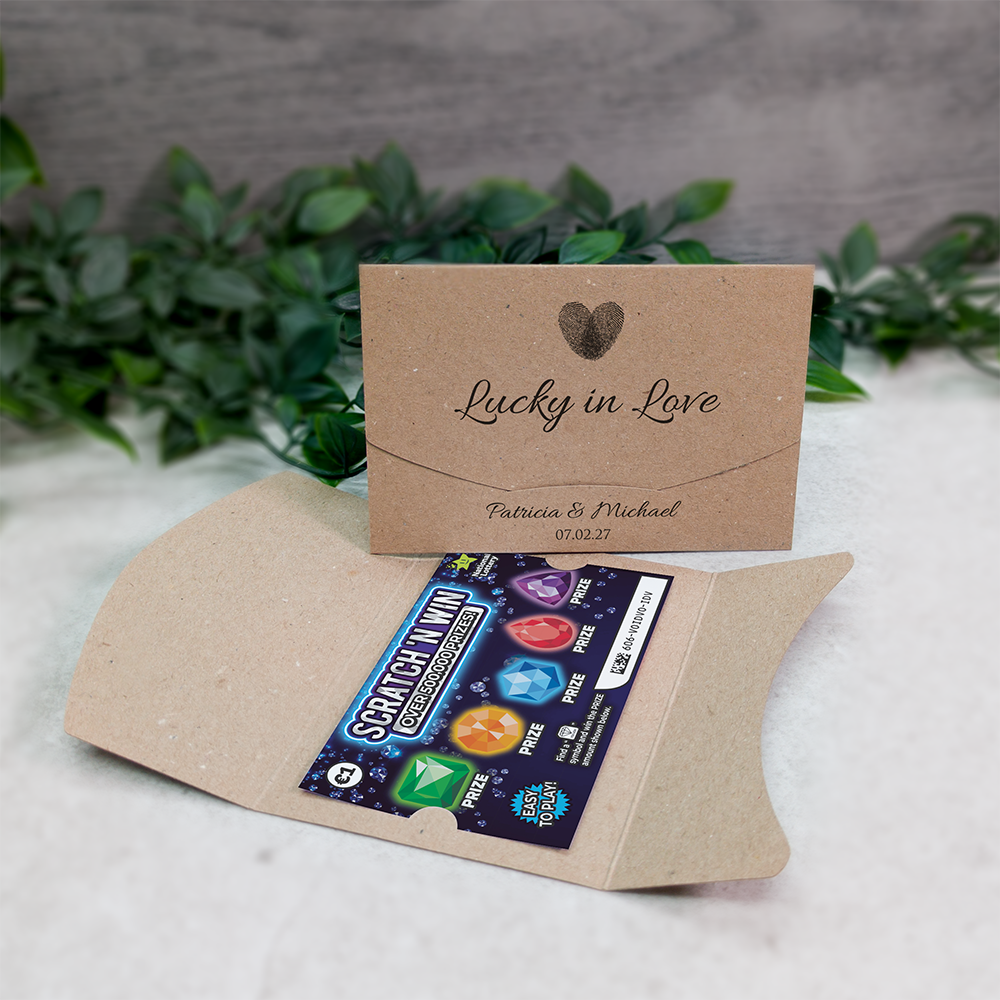 Kraft Fingerprint Scratch Card Wallet