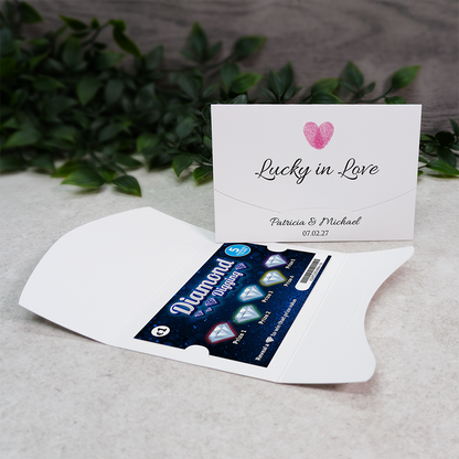 Fingerprint Wallet Scratch Card Wedding Favor Envelope