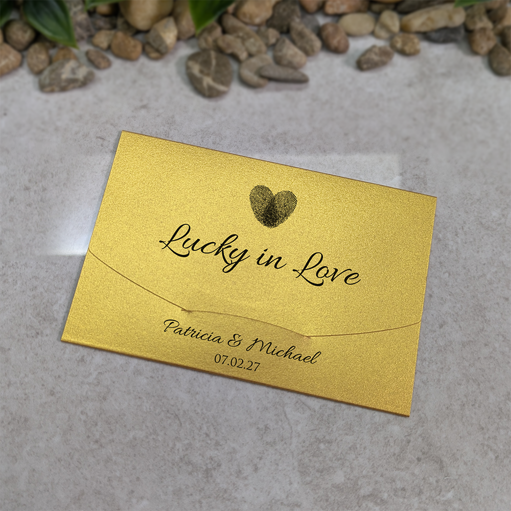 Pearlescent Fingerprint Scratch Card Wallet