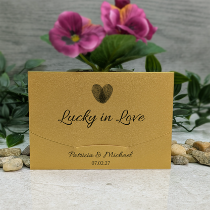 Pearlescent Fingerprint Scratch Card Wallet