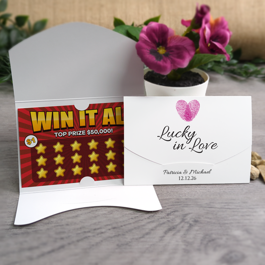 Fingerprint Scratch Card Envelope