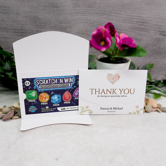 Floral Heart Scratch Card Wallet