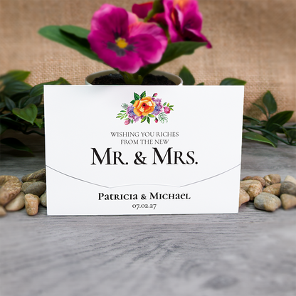 Floral Scratch Card Wallet