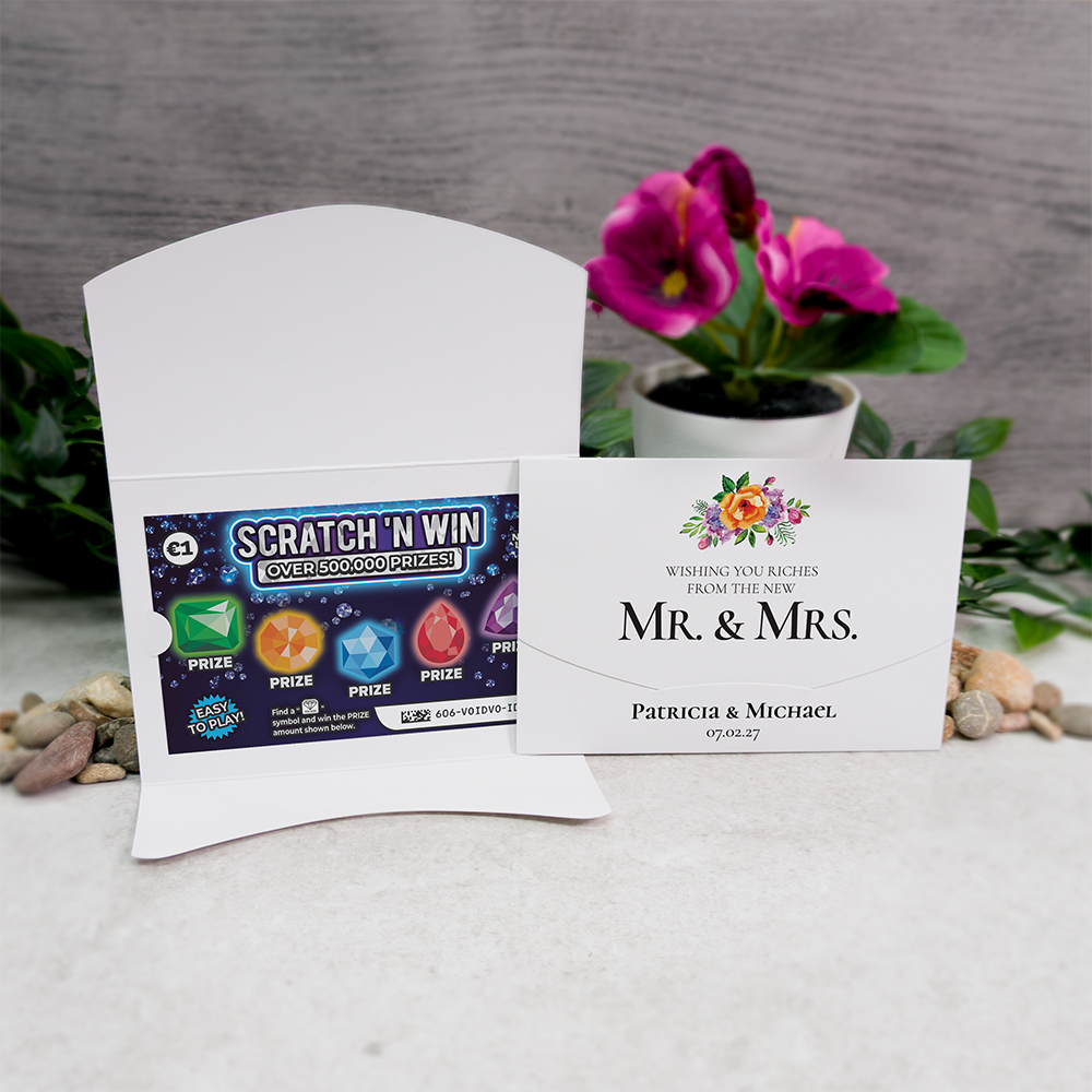 Floral Scratch Card Wallet