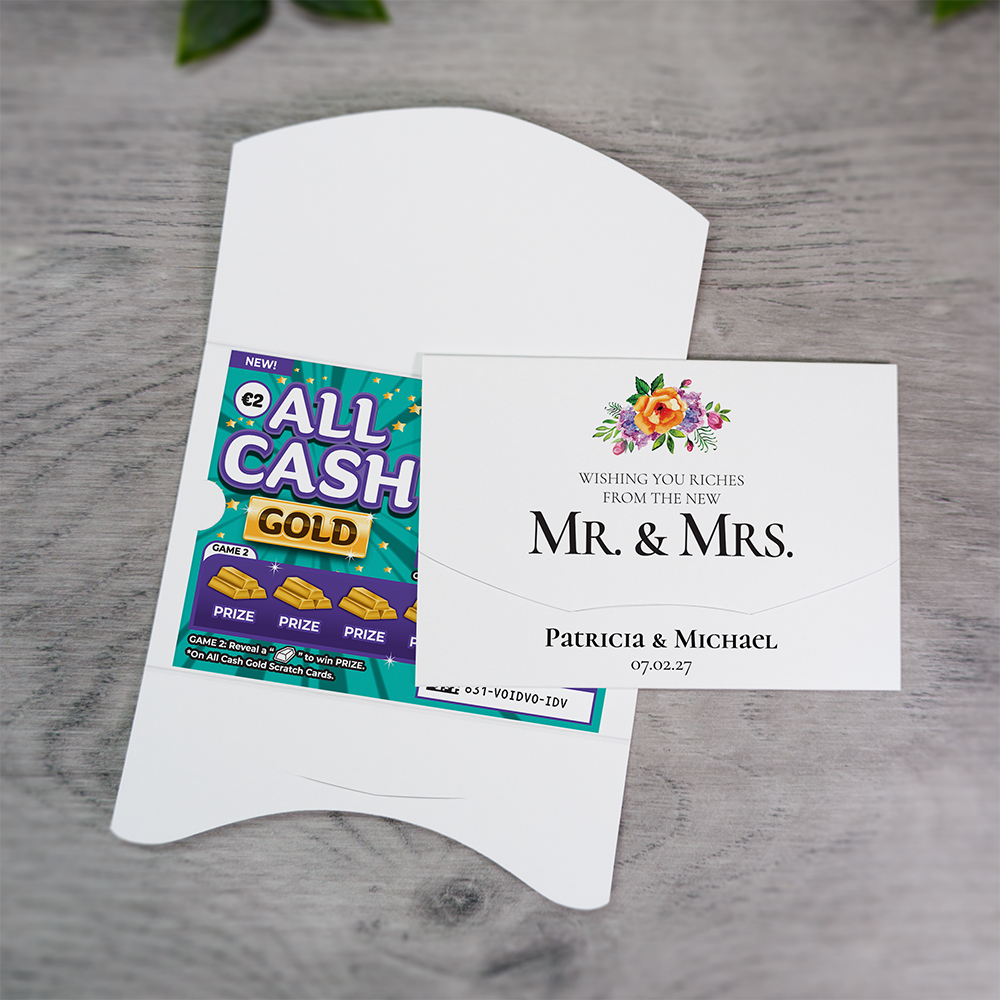 Floral Scratch Card Wallet