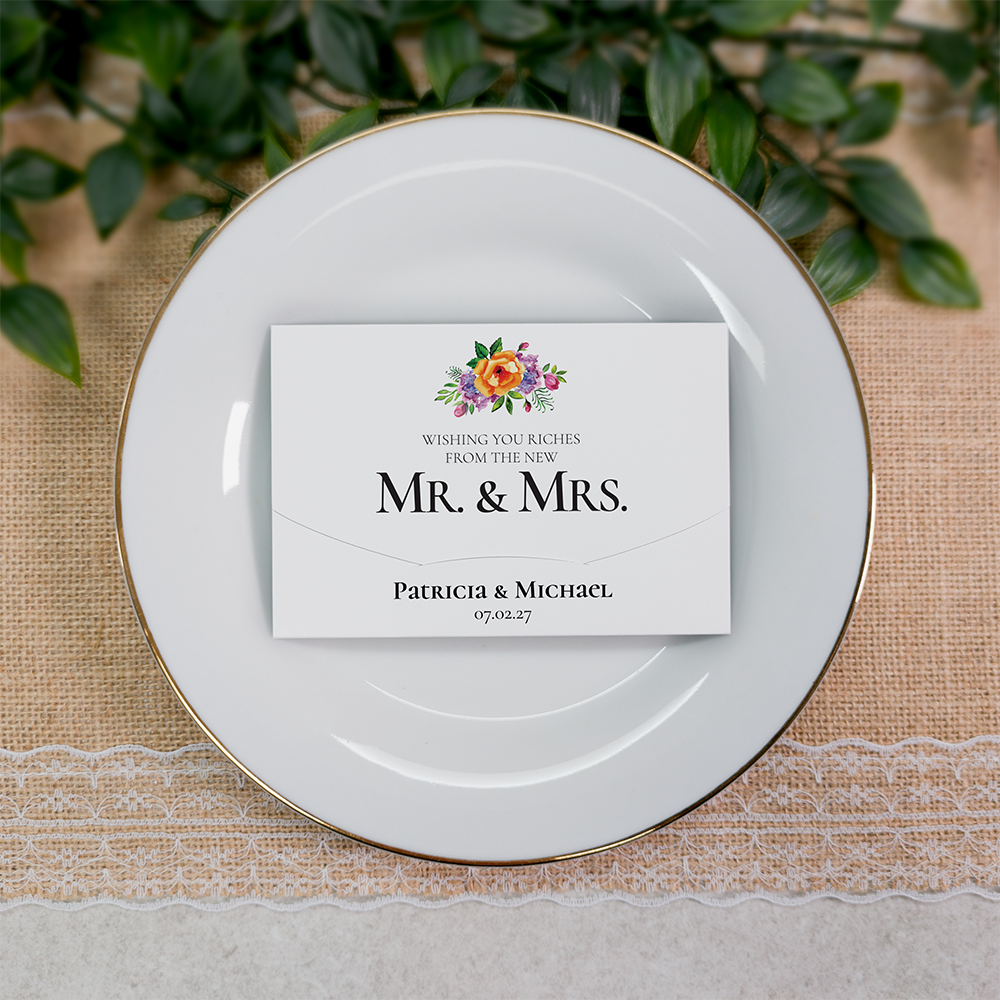 Floral Scratch Card Wallet