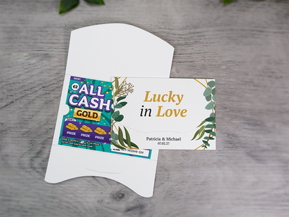 Geometric-Leaf Scratch Card Wallet