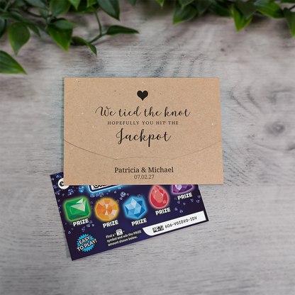 Kraft Heart Scratch Card Wallet