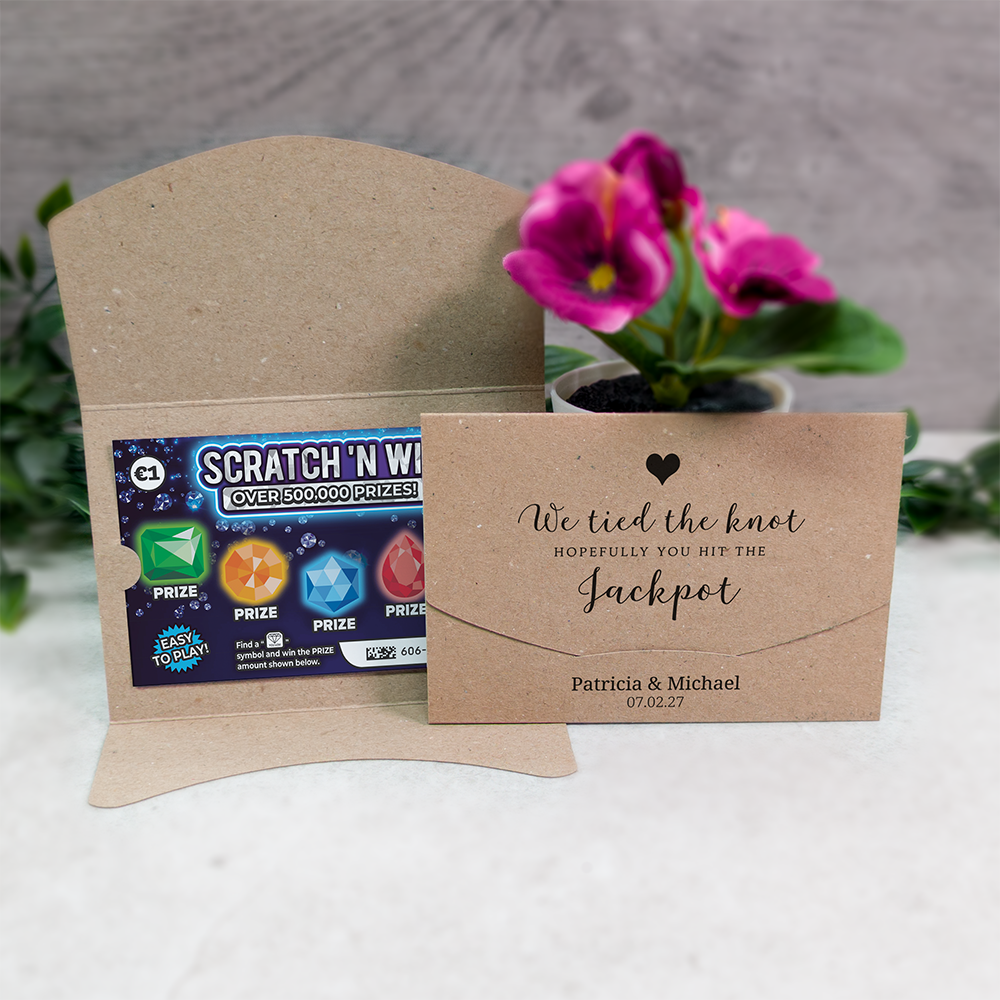 Kraft Heart Scratch Card Wallet