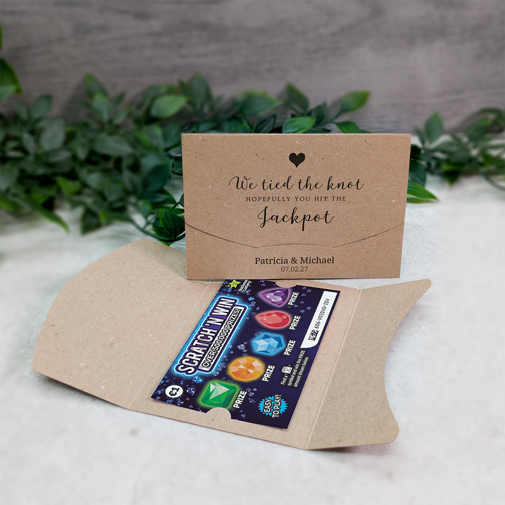 Kraft Heart Scratch Card Wallet