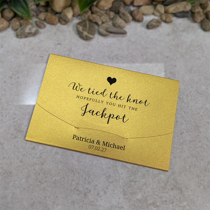 Pearlescent Heart Scratch Card Wallet