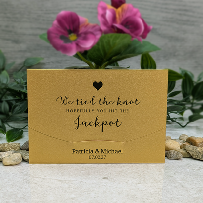 Pearlescent Heart Scratch Card Wallet