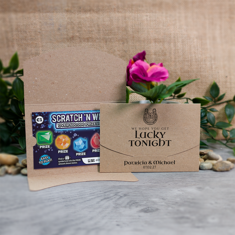 Kraft Horseshoe Scratch Card Wallet