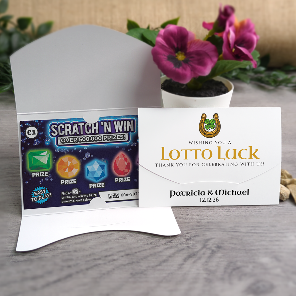 Horseshoe Scratch Card Envelope