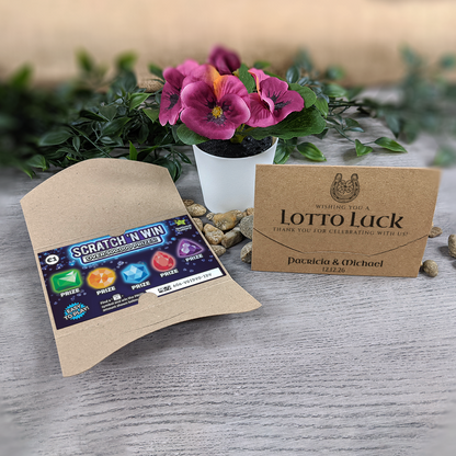 Kraft - Horseshoe Scratch Card Envelope