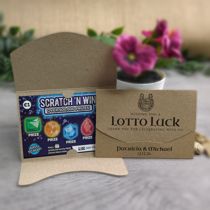 Kraft - Horseshoe Scratch Card Envelope