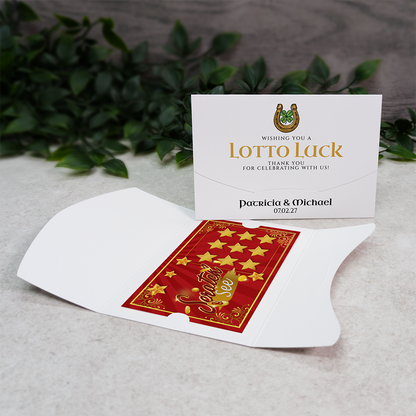 Horseshoe Wallet Scratch Card Wedding Favor Envelope