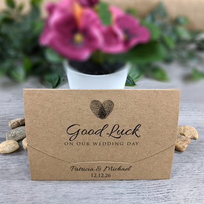 Kraft - Fingerprint Scratch Card Envelope