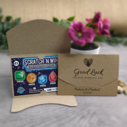 Kraft - Fingerprint Scratch Card Envelope