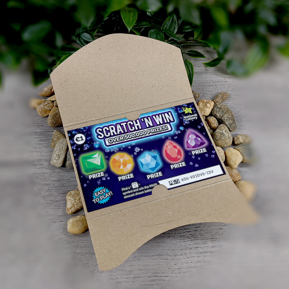 Kraft - Heart Scratch Card Envelope