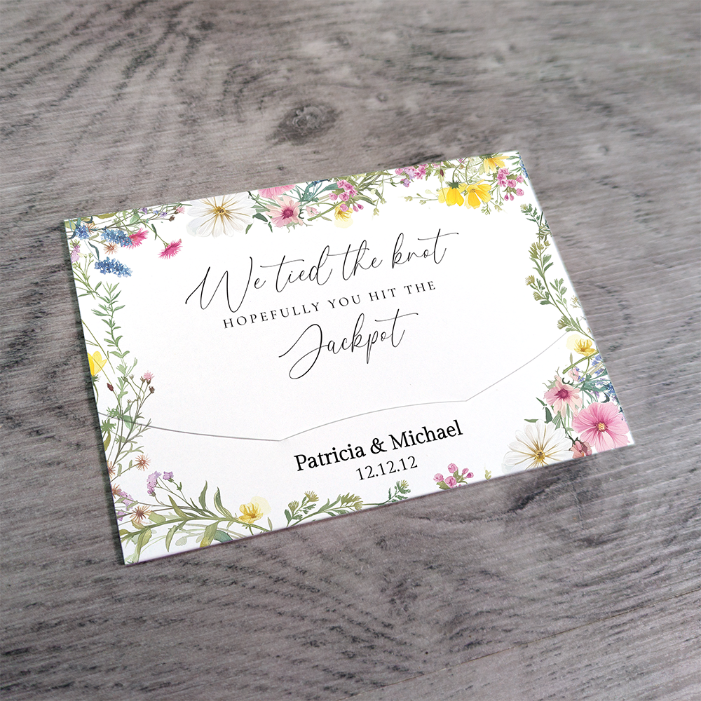 Pastel Floral Scratch Card Wallet