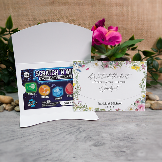 Pastel Floral Scratch Card Wallet