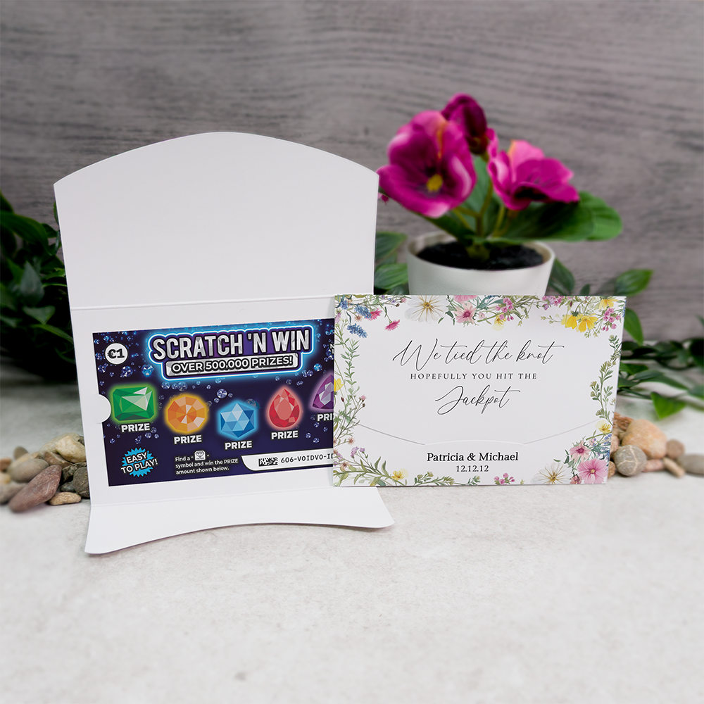 Pastel Floral Scratch Card Wallet