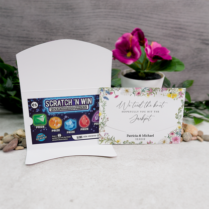 Pastel Floral Scratch Card Wallet