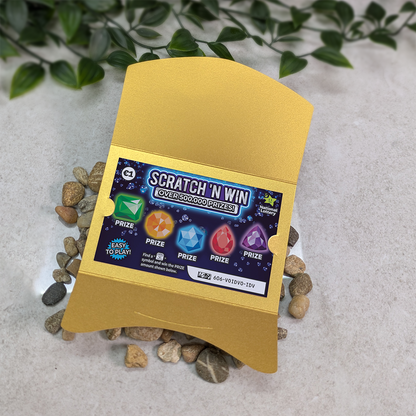 Pearlescent Heart-Line Heart Scratch Card Wallet