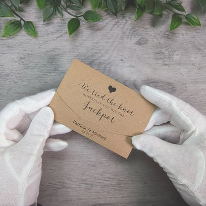 Kraft Horseshoe Scratch Card Wallet